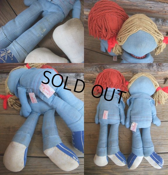 画像3: 70s Vintage LEVI'S Denim Rag Doll Set (AC130) (3)