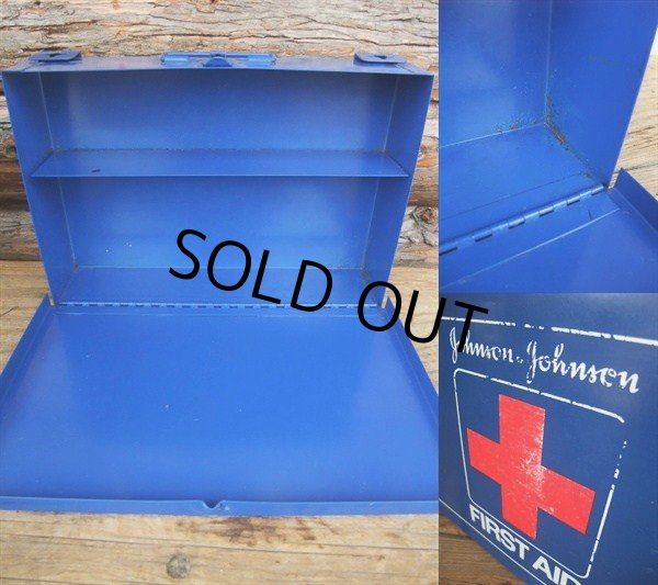 画像3: 70s Vintage Johnson&Johnson First AID Cabinet Box (NK980) (3)