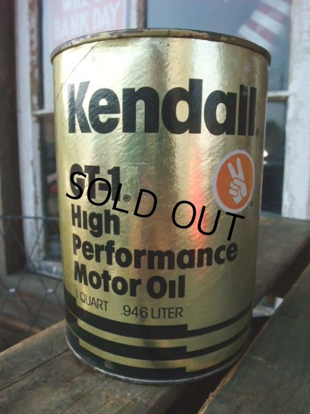 画像1: Vintage Kendall Quart Can Motor Gas Oil (NK1006)  (1)