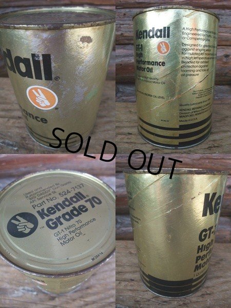 画像2: Vintage Kendall Quart Can Motor Gas Oil (NK1006)  (2)
