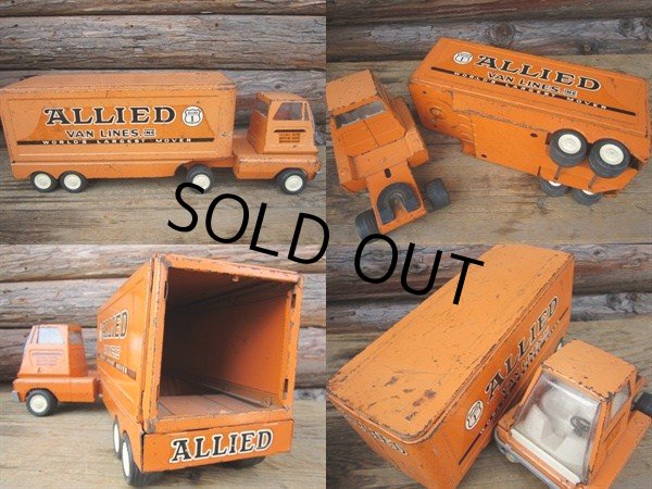 画像2: 50s VintageTONKA Allied Van Lines Semi Truck Trailer (PJ055) (2)
