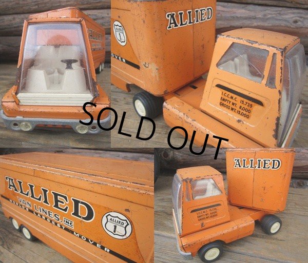 画像3: 50s VintageTONKA Allied Van Lines Semi Truck Trailer (PJ055) (3)