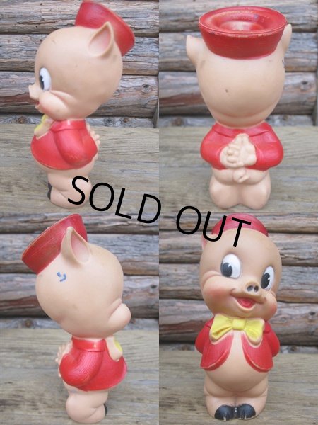 画像2: Vintage Sun Rubber Doll Porky Pig (PJ067) (2)