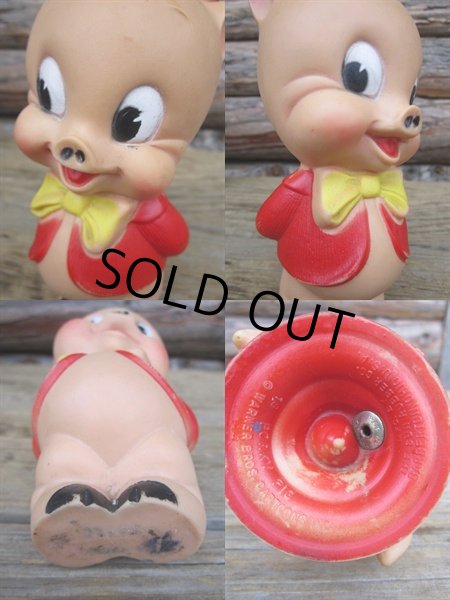 画像3: Vintage Sun Rubber Doll Porky Pig (PJ067) (3)
