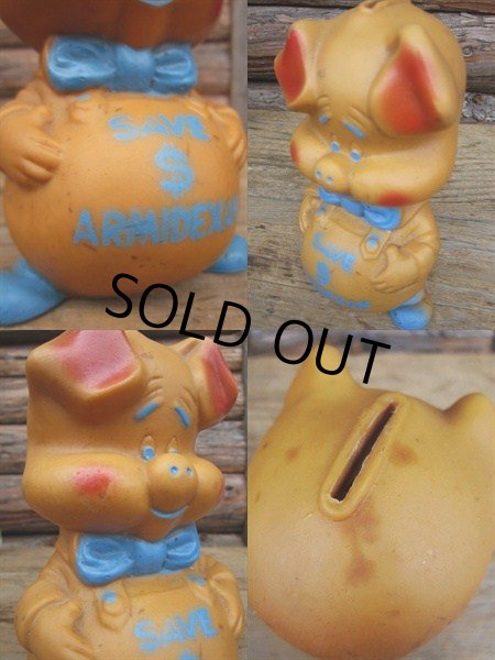 画像2: Vintage Piggy Bank SAVE $ ARMIDEXAN (PJ065) (2)