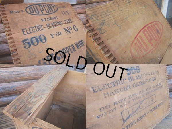 画像3: Vintage DUPONT Wood Box　- C (PJ088)  (3)