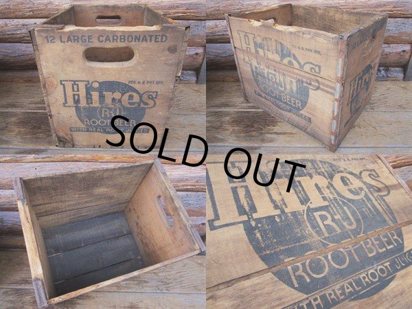 画像2: Vintage Hires ROOT BEER Wood Box (PJ087)  (2)