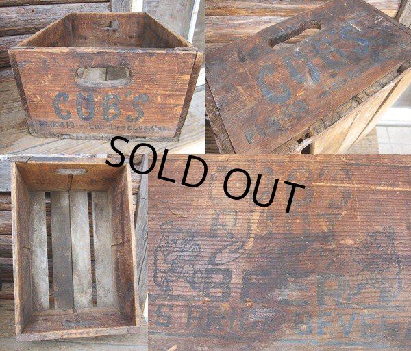 画像2: Vintage COB's Root Beer Wood Box (PJ107)  (2)