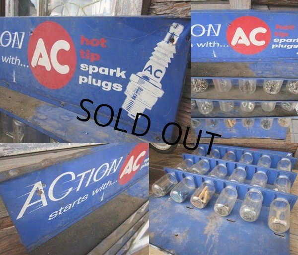 画像2: 60sVintage AC Spark Plug Glass Storage Jars (PJ171) (2)