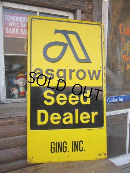 画像1: Vintage Asgrow Seed Dealer Sign (PJ175) (1)