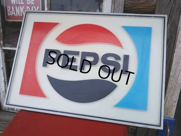 画像1: Vintage Pepsi Lighted Store Sign (PJ180) (1)