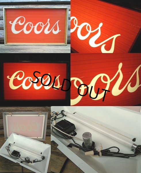 画像2: 80s Vintage Coors Beer Lighted Store Sign (PJ181) (2)