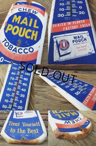 画像2: Vintage Thermometer Mail Pouch Tabacco (PJ185)  (2)