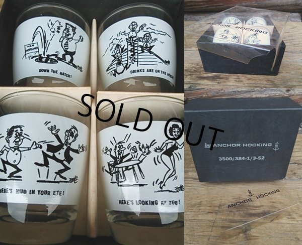 画像3: Vintage Shot Glass Anchor Hocking Set (PJ195) (3)