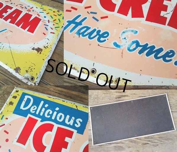 画像2: Vintage Store Sign ICE CREAM (PJ204) (2)