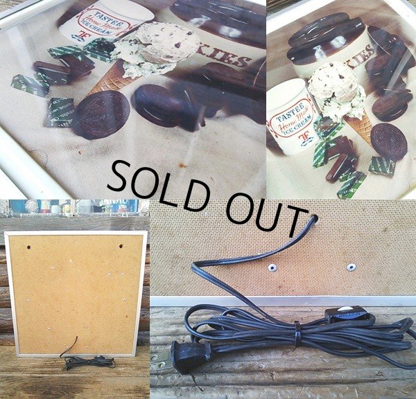 画像3: Vintage TASTEE ICE CREAM Lighted Store Sign (PJ205) (3)