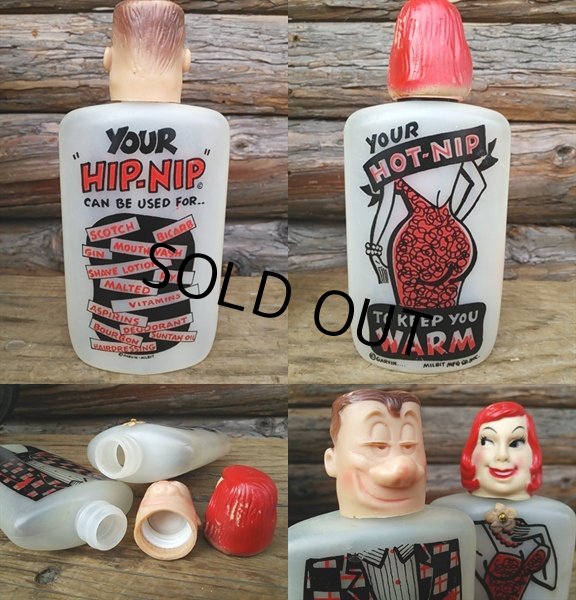 画像2: Vintage "HIP-NIP&HOT-NIP" Bottle Set (PJ218) (2)