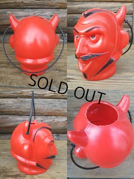 画像2: Vintage Red Devil Candy Bucket (PJ216) (2)