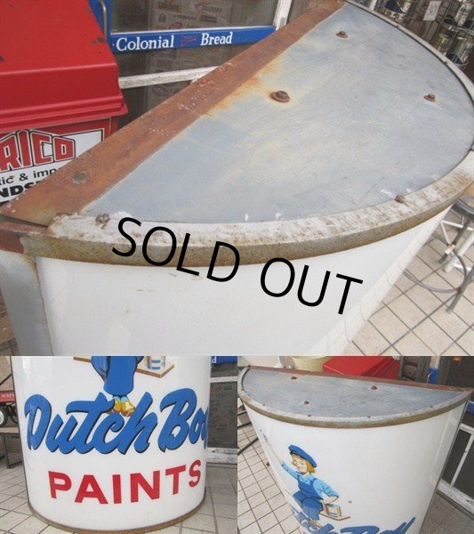 画像3: Vintage Dutch Boy Paint / Lighted Sign HUGE！ (PJ243)  (3)