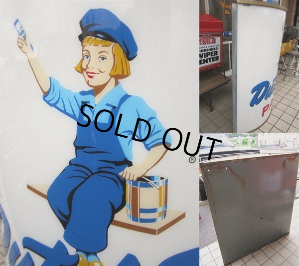 画像2: Vintage Dutch Boy Paint / Lighted Sign HUGE！ (PJ243)  (2)