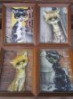 画像1: 60s GIG Vintage Big Eyes Art Cats 4pc Set (PJ254) (1)