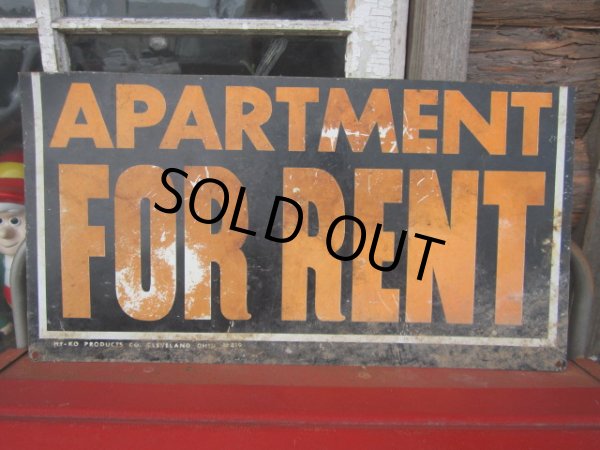 画像1: Vintage Sign / APARTMENT FOR RENT (PJ266)  (1)