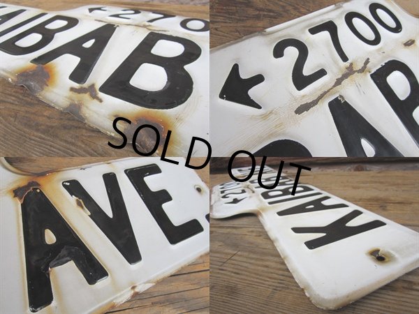 画像2: Vintage Road Sign  / KAIBAB AVE (PJ265)  (2)