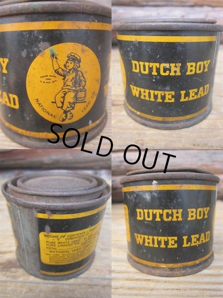 画像2: Vintage Dutch Boy Paint / White Lead in Oil Can (PJ259) (2)
