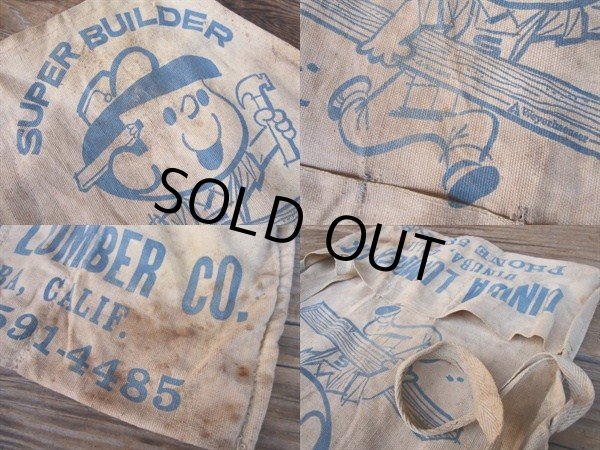 画像2: Vintage AD Super Builder Kid's Epron （PJ285)  (2)