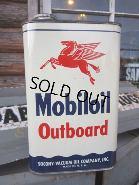 画像1: Vintage Mobil Oil Can #031 (PJ302)  (1)