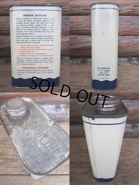 画像2: Vintage Mobil Oil Can #031 (PJ302)  (2)