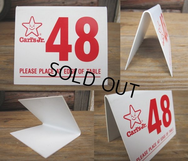 画像2: Carl's Jr Number Plate 48 (PJ304) (2)