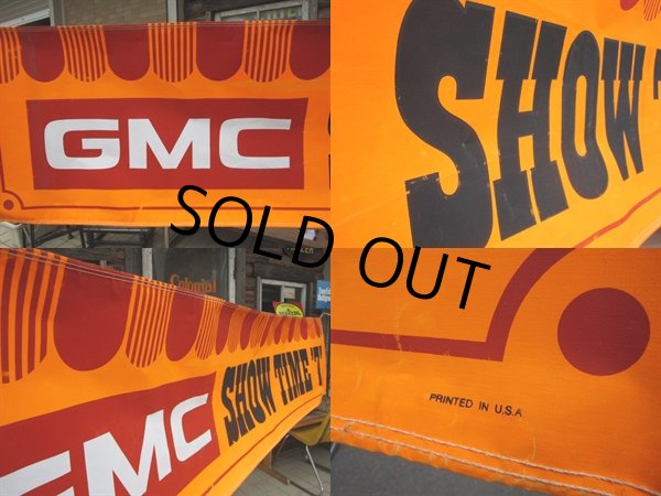 画像3: Vintage GMC SHOW TIME 73 Banner Sign (PJ313) (3)