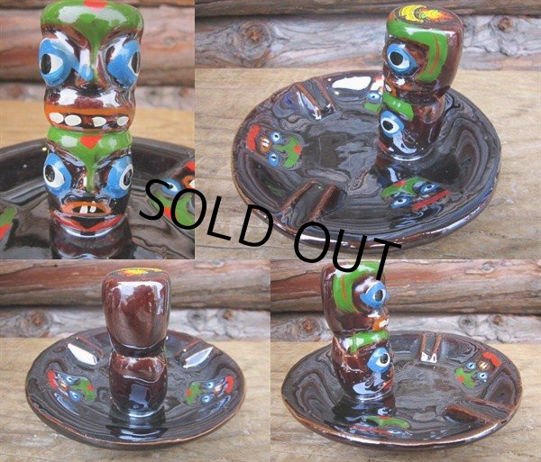 画像2: Vintage Totempole Ceramic Ashtray (PJ335) (2)