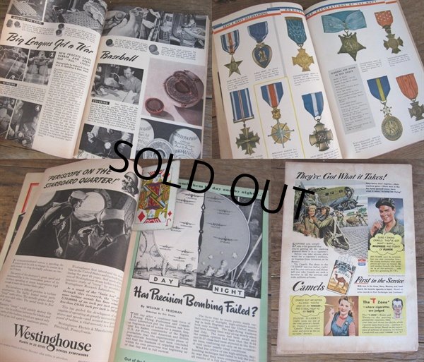 画像2: 40s Vintage Popular Science Magazine / VOL 143 NO 1 July 1943  (PJ354)  (2)