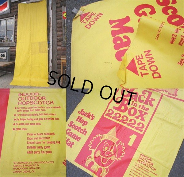 画像3: 70s Vintage Jack in the Box Hop Scotch Game Mat (PJ362) (3)