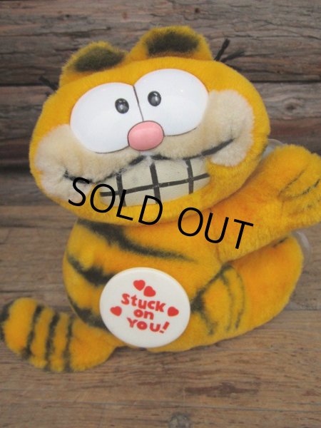 画像1: 80s Vintage Garfield Plush Doll / Stuck on You (PJ374)  (1)