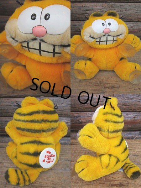 画像2: 80s Vintage Garfield Plush Doll / Stuck on You (PJ374)  (2)