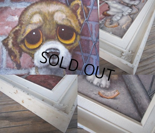 画像2: 60s GIG Vintage Big Eyes Art Dog #016 (PJ433) (2)