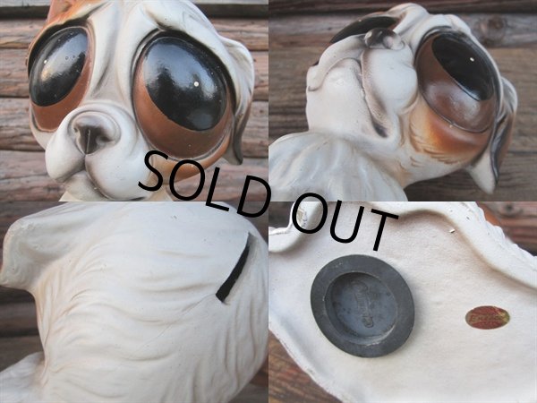画像2: 60s GIG Vintage Ceramic BIG SAD EYES DOG #XL (PJ435)  (2)