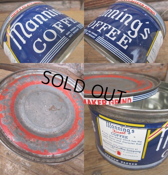 画像3: Vintage Manning's Coffee Tin Can (PJ450) (3)