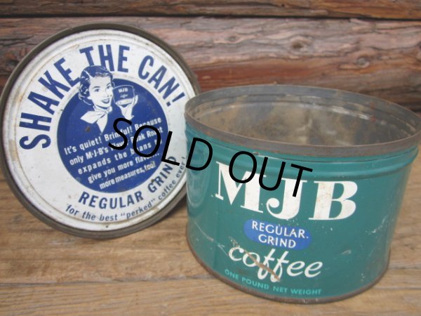 画像1: Vintage MJB Coffee Tin Can (PJ446) (1)