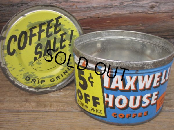 画像1: Vintage MWH Coffee Tin Can #D (PJ447) (1)