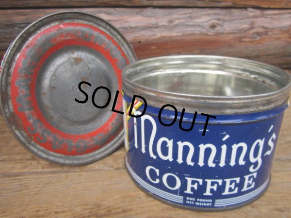 画像1: Vintage Manning's Coffee Tin Can (PJ450) (1)