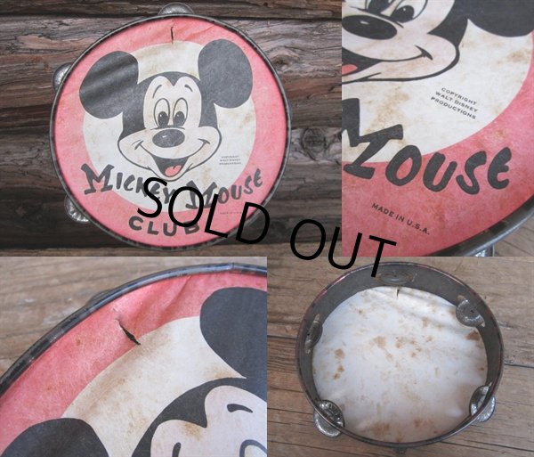 画像2: Vintage Mickey Mouse Club Tambourine (PJ471)  (2)