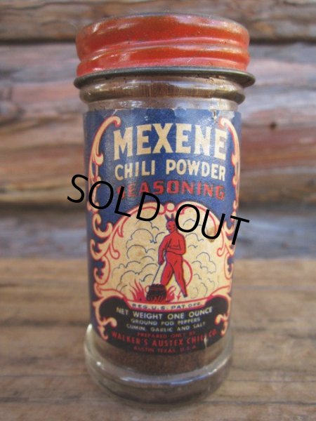 画像1: Vintage MEXENE Chili Powder Bottle (PJ517) (1)
