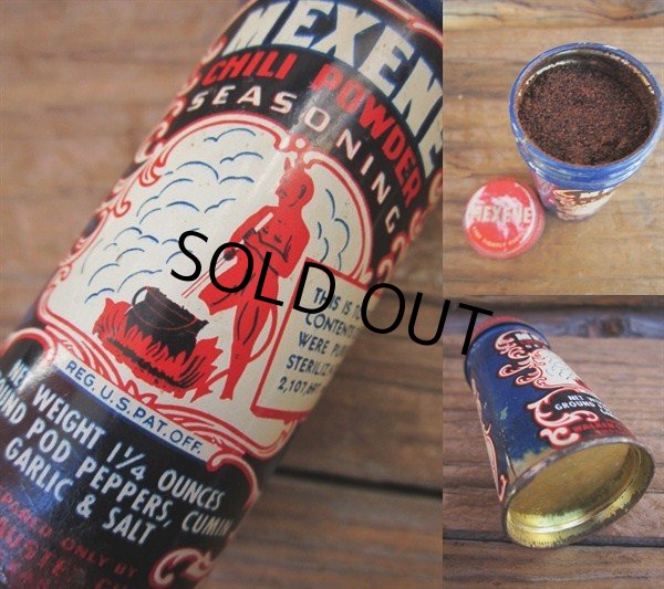 画像2: Vintage MEXENE Chili Powder Can (PJ518) (2)
