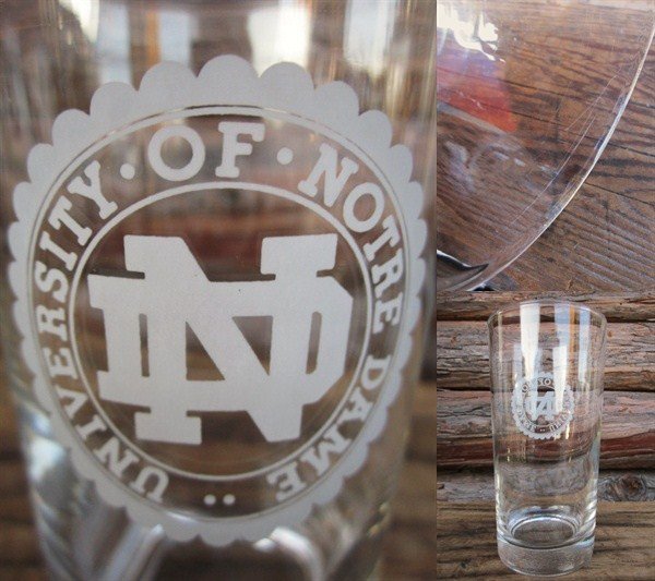 画像2: Vintage Glass / Notre Dame University (PJ537) (2)