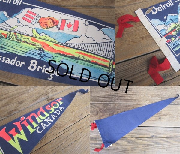 画像2: Vintage Souvenir Pennant / DAB (AC268) (2)