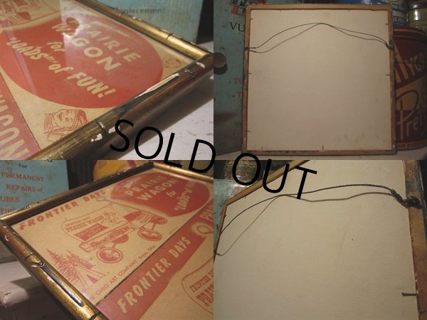 画像3: Vintage Prairie Wagon Advertising Cardbord Sign (PJ562)  (3)